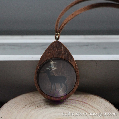fashion accessories wooden custom design necklace